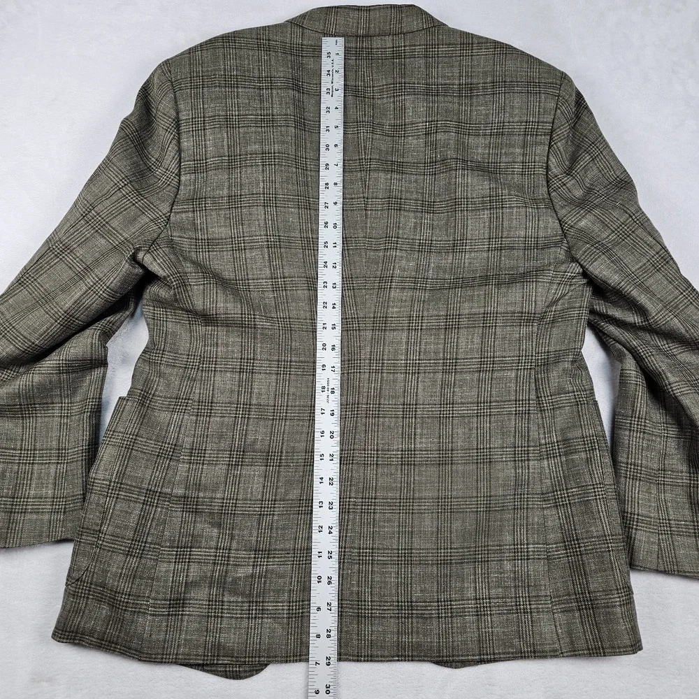 Marzoni Sam's Tailor BESPOKE Blazer Sport Coat 42R Olive Black Pink Houndstooth